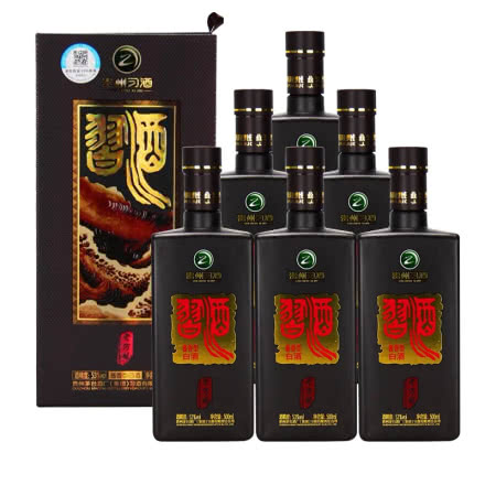 53°习酒 老方瓶礼盒 酱香型500ml(6瓶装）2019年