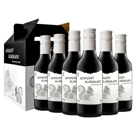 智利原瓶原装进口红酒 13.5%vol干红葡萄酒礼盒187.5ml*6瓶 整箱装