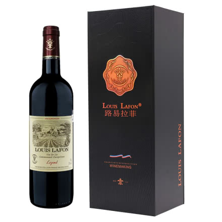 红酒路易拉菲传奇干红葡萄酒750ml单支礼盒装法国原瓶原装进口