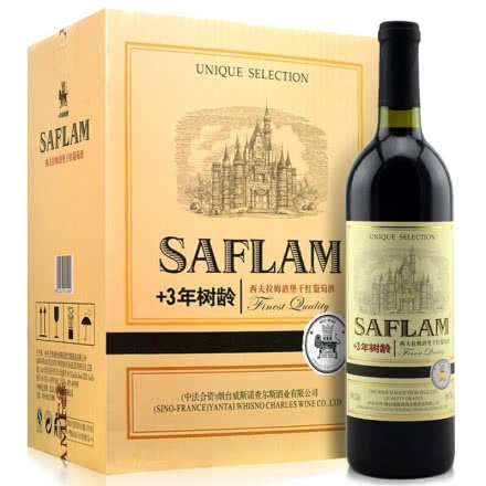 法国红酒原酒进口西夫拉姆红酒树龄3年赤霞珠干红葡萄酒750ml（6支整箱装）