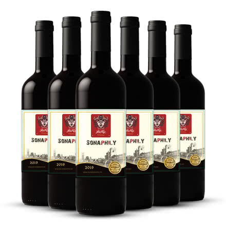 澳大利亚进口红酒 索娜菲莉澳洲干红葡萄酒 750ml*6瓶整箱装