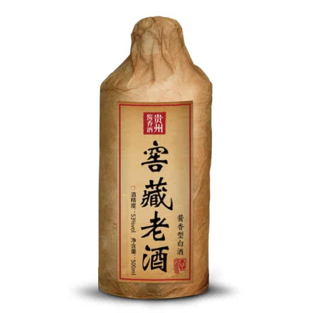 贵州茅台镇酱香型白酒53度纯粮食窖藏老酒500ml