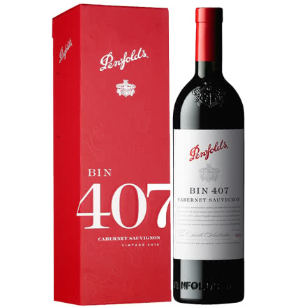 奔富407澳洲原瓶进口红酒（Penfolds）bin407红葡萄酒750ml