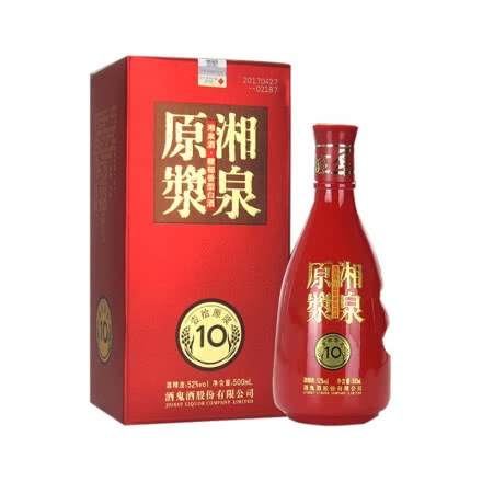 52°酒鬼酒湘泉原浆10单瓶装送礼礼盒装500ml