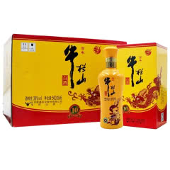 38°百年牛栏山白酒 北京二锅头百年特酿10 小黄龙浓香型白酒整箱装