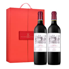 法国拉菲罗斯柴尔德凯萨古堡干红葡萄酒750ml（双支礼盒套装）