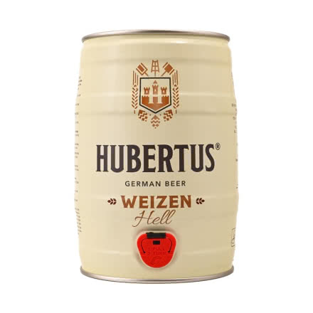 狩猎神(HUBERTUS)德国原装进口白啤酒桶装5L