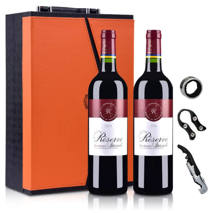 法国拉菲罗斯柴尔德珍藏波尔多法定产区红葡萄酒750ml*2（双支礼盒装）（DBR行货）