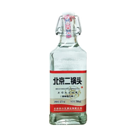 北京二锅头清香型白酒纯粮食酒500ml红色白酒包邮