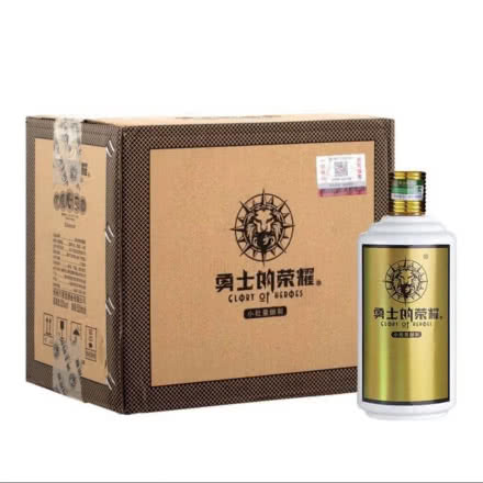 贵州勇士的荣耀酒 53度酱香型白酒纯粮酿造礼盒装整箱500ML*6瓶