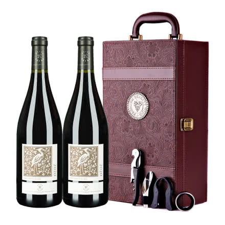 拉菲罗斯柴尔德拉菲奥希耶白鹭干红葡萄酒法国原瓶进口红酒 双支礼盒装