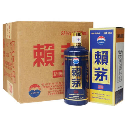 2021年贵州茅台赖茅精典 53度500ml*6瓶 酱香型白酒整箱装